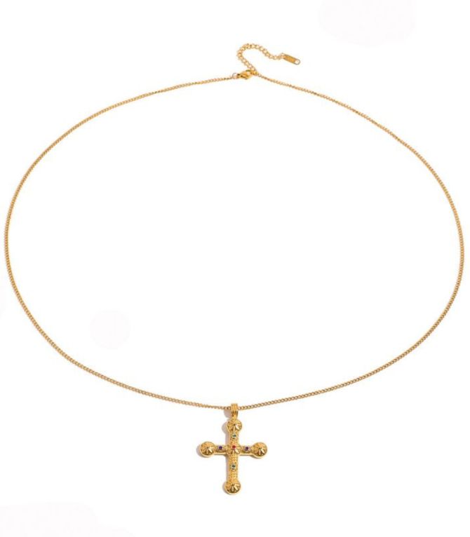 Collar diamond cross