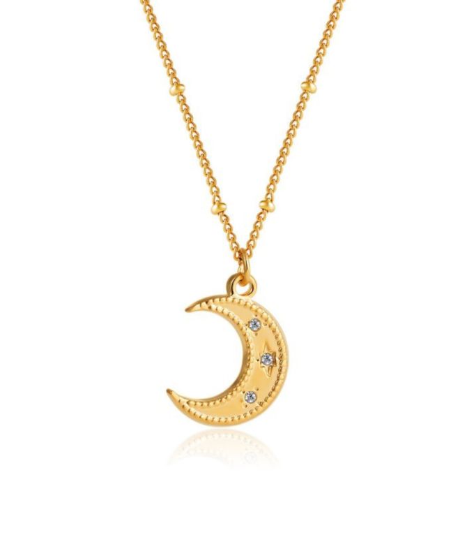 Collar diamond moon