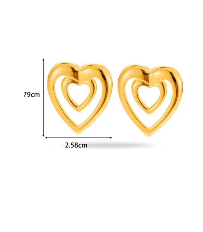 Aretes gold love