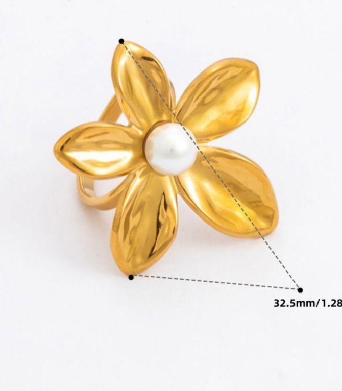 Anillo pearl flower