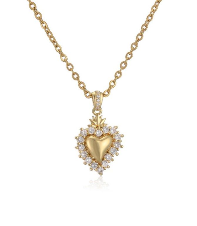 Collar dorado heart