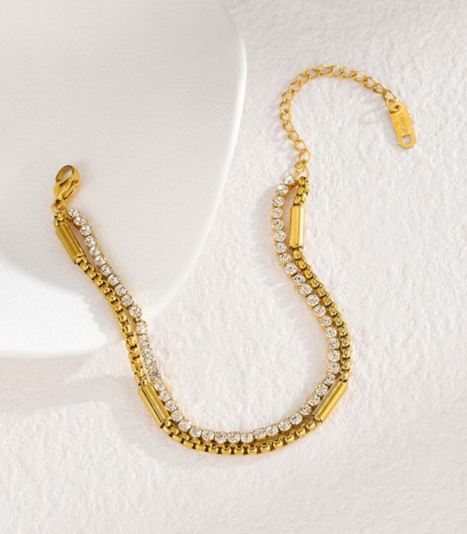 Brazalete diamond claw double