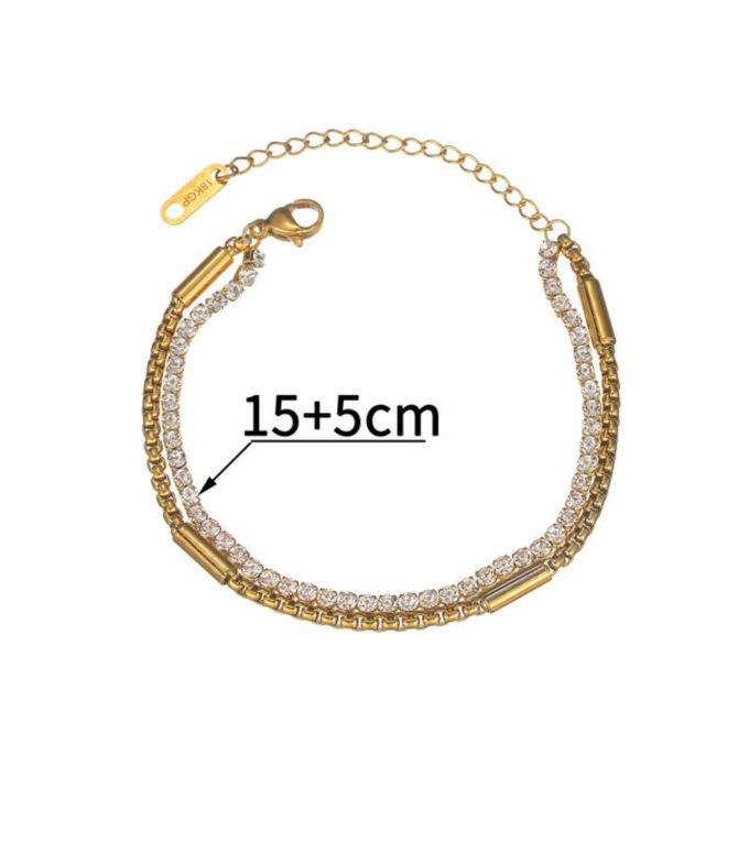 Brazalete diamond claw double