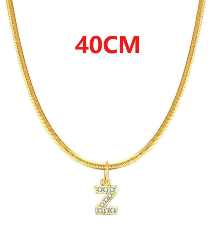 Collar zirconias letra z