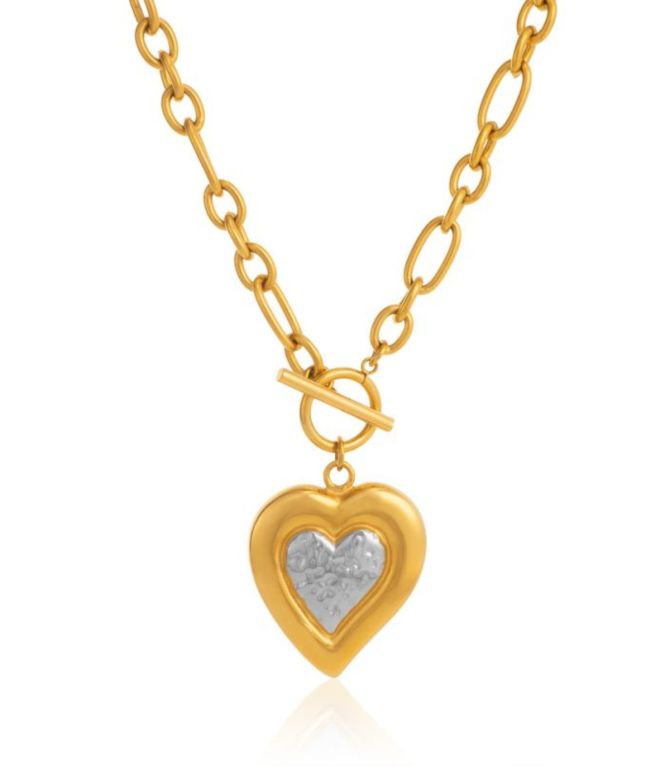 Collar bluckle corazón