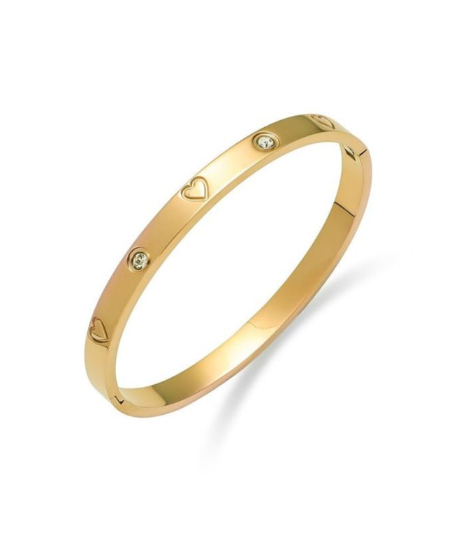 Brazalete corazon con zirconias