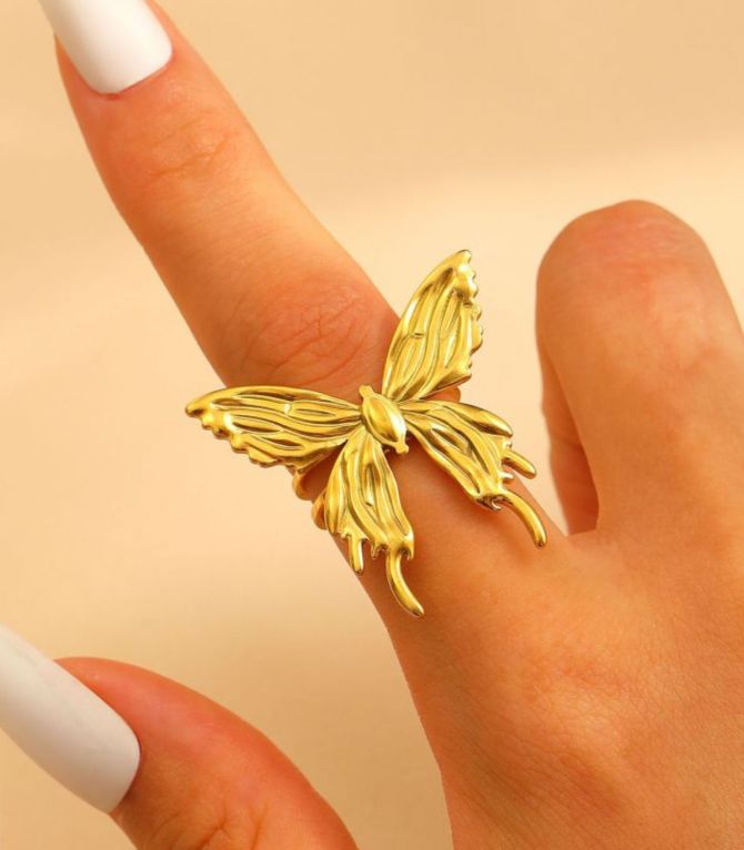 Anillo maxi mariposa