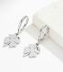 Aretes silver clover