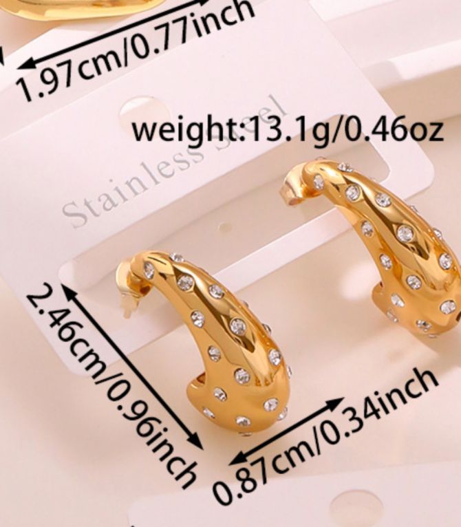 Aretes con zirconias