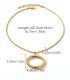 Collar gold openwork oval