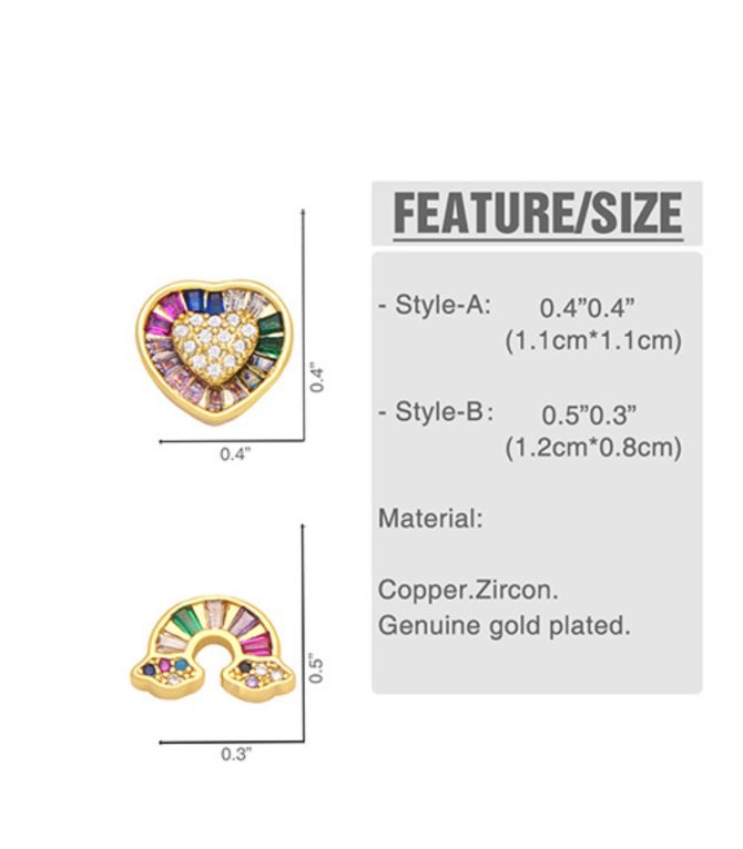 Aretes diamond heart