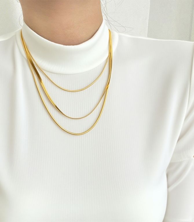 Collar gold threelayer