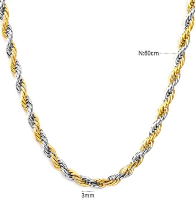 Collar twist bicolor