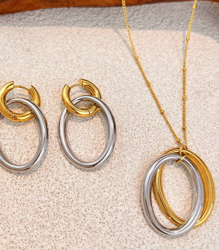 Collar oval bicolor