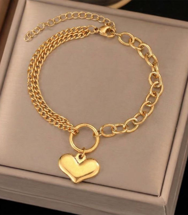 Brazalete Gold Heart