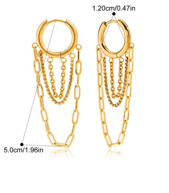 Aretes tassel hoop