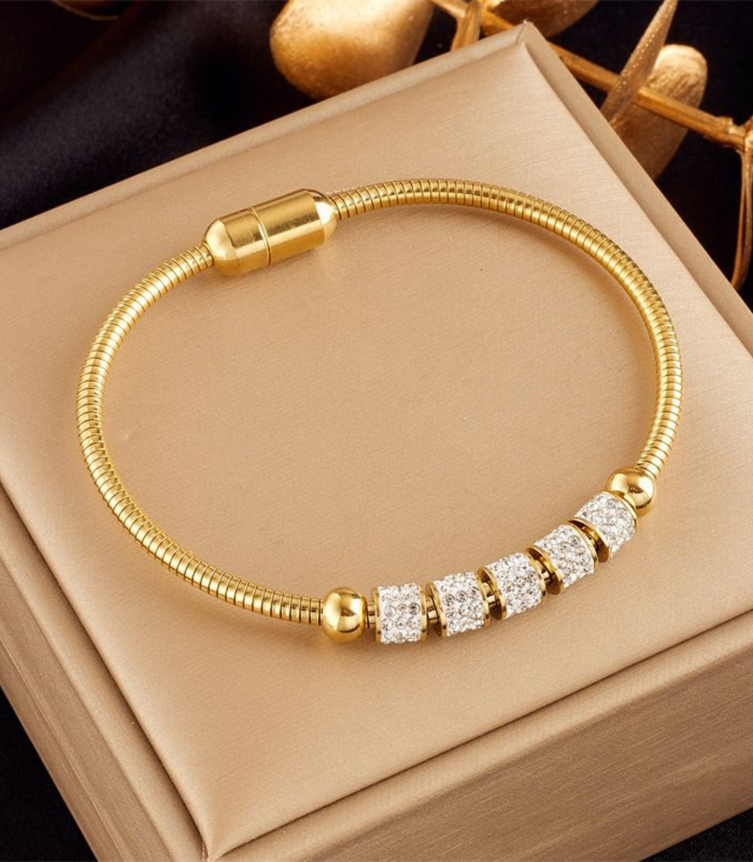 Brazalete Diamond Snake Bone