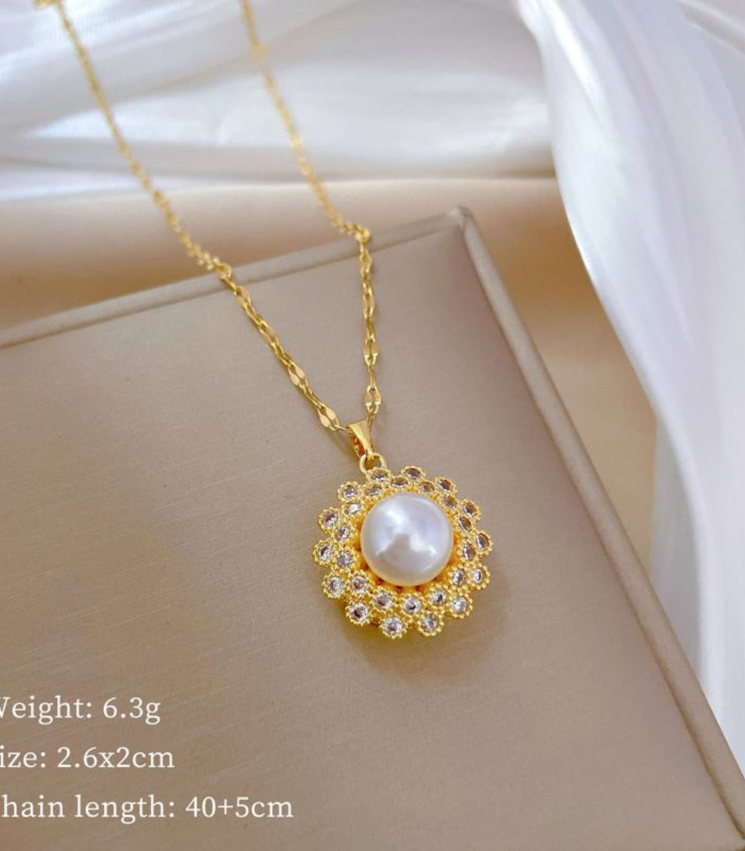 Collar Perla con Zirconias