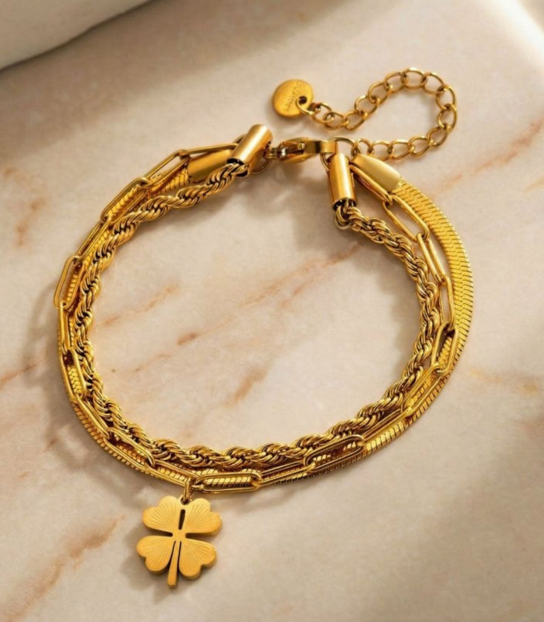 Brazalete Clover Double Layer