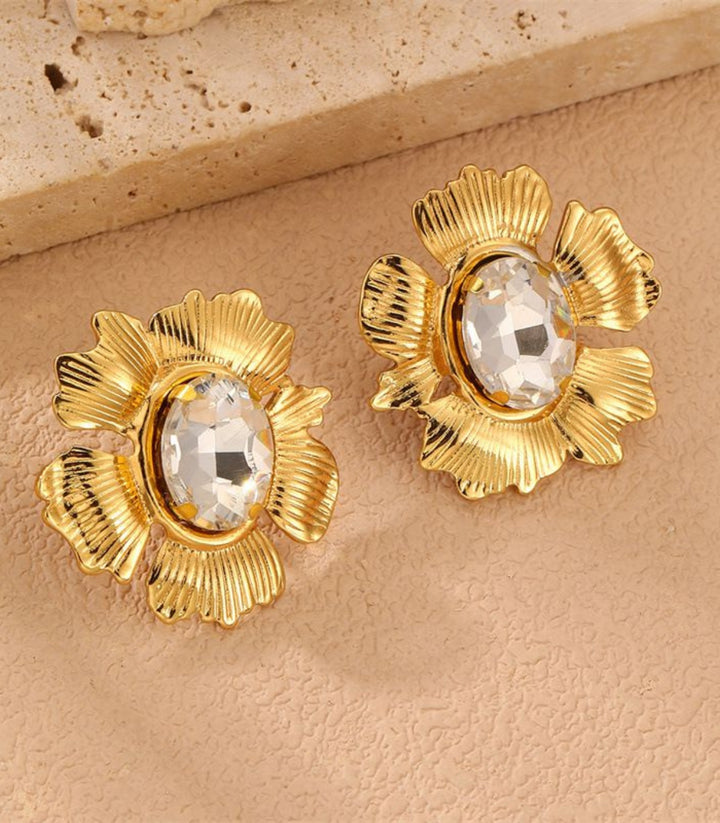 Aretes Zircon Flower 3