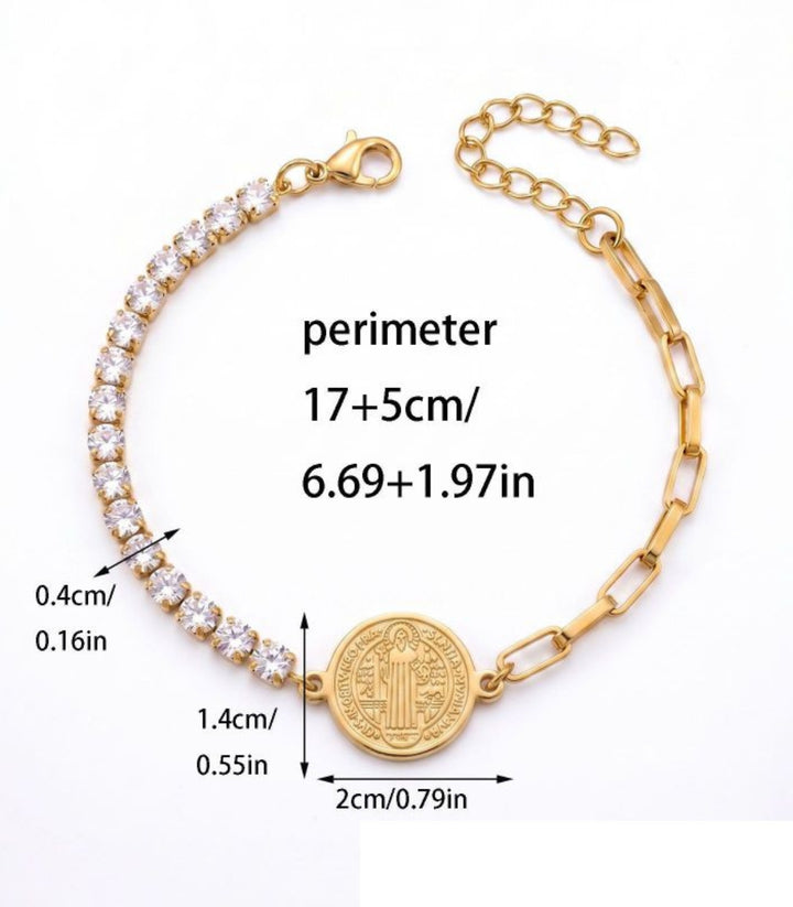 Brazalete San Benito Zirconias