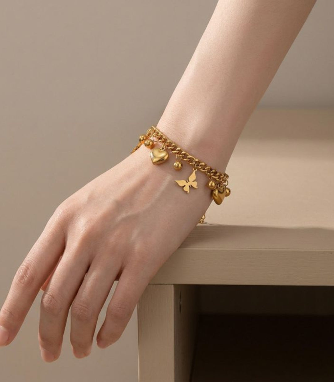 Brazalete Cadena charms