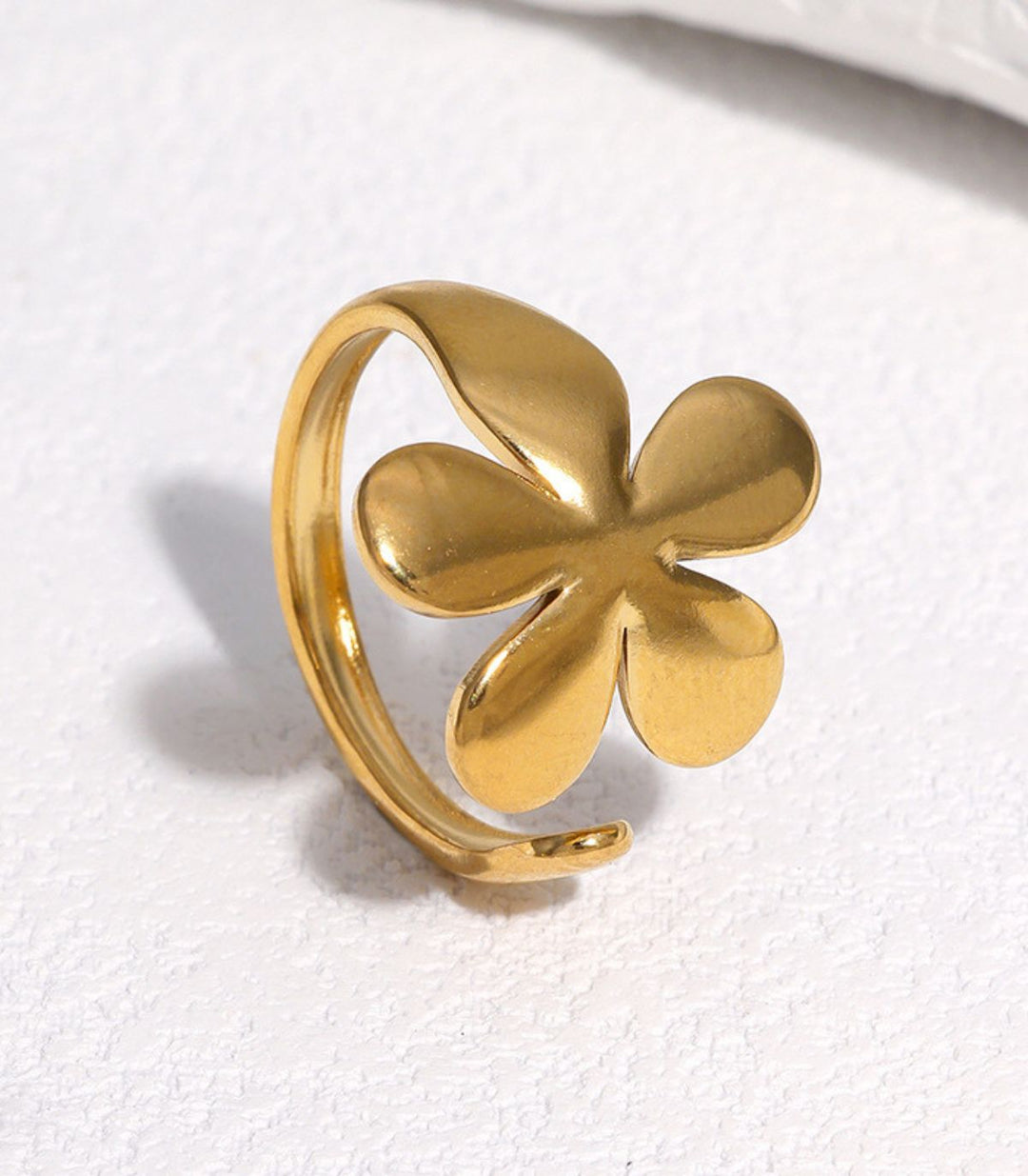 Anillo Flor Dorado