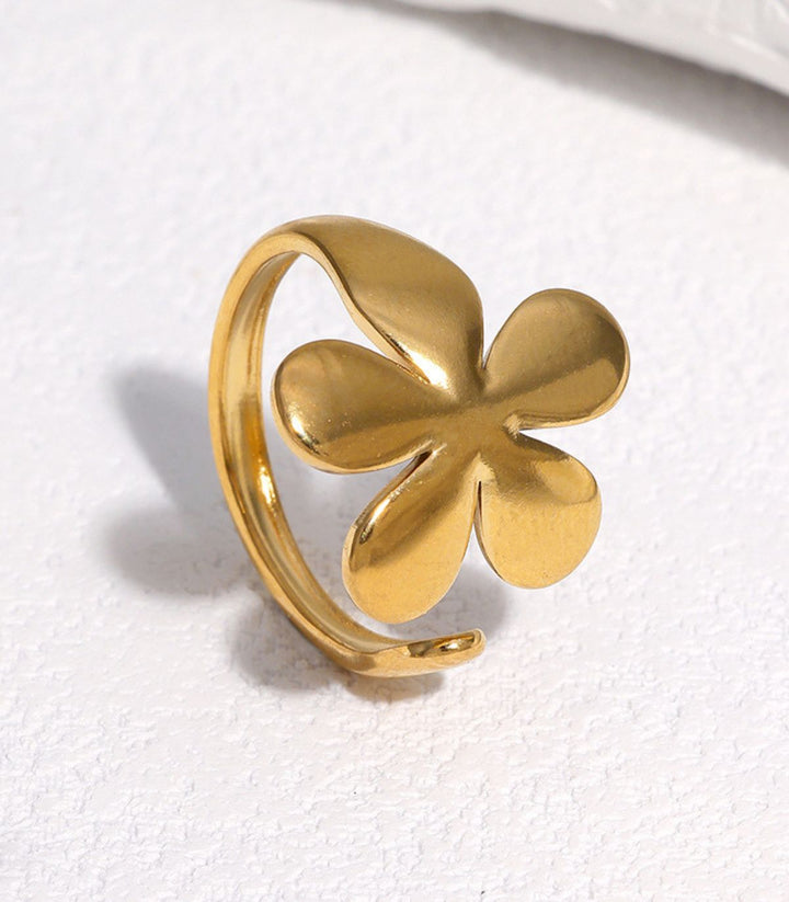 Anillo Flor Dorado