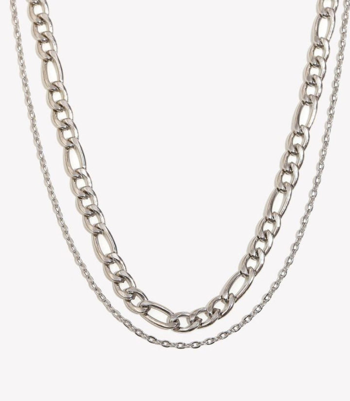 Collar Plata Doble Layer