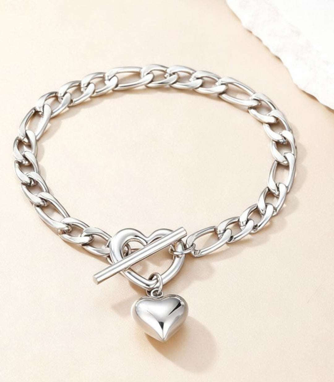 Brazalete silver heart