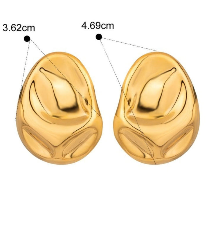 Aretes Gold Irregular