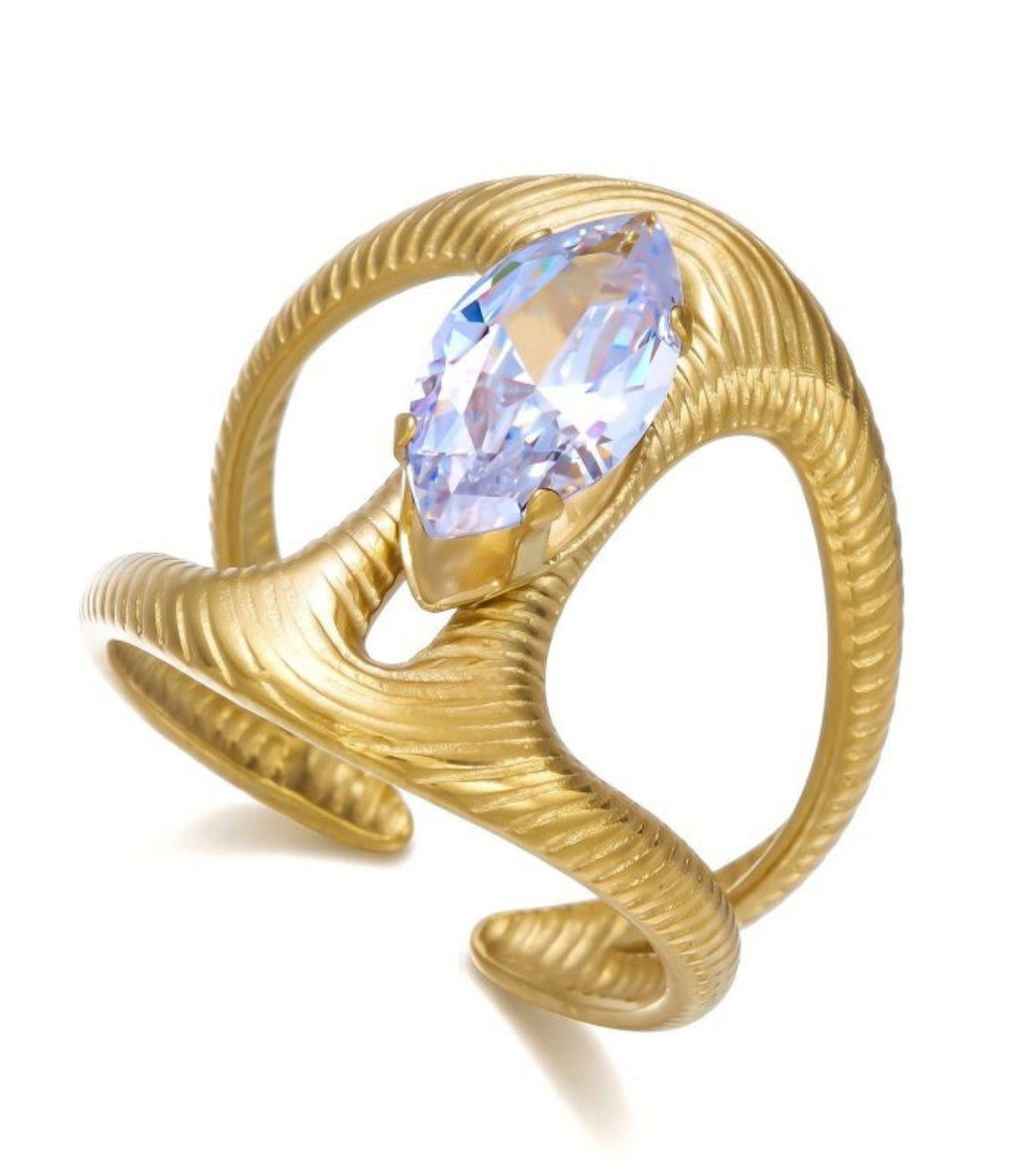 Anillo 8 Openwork Marquise Zircon