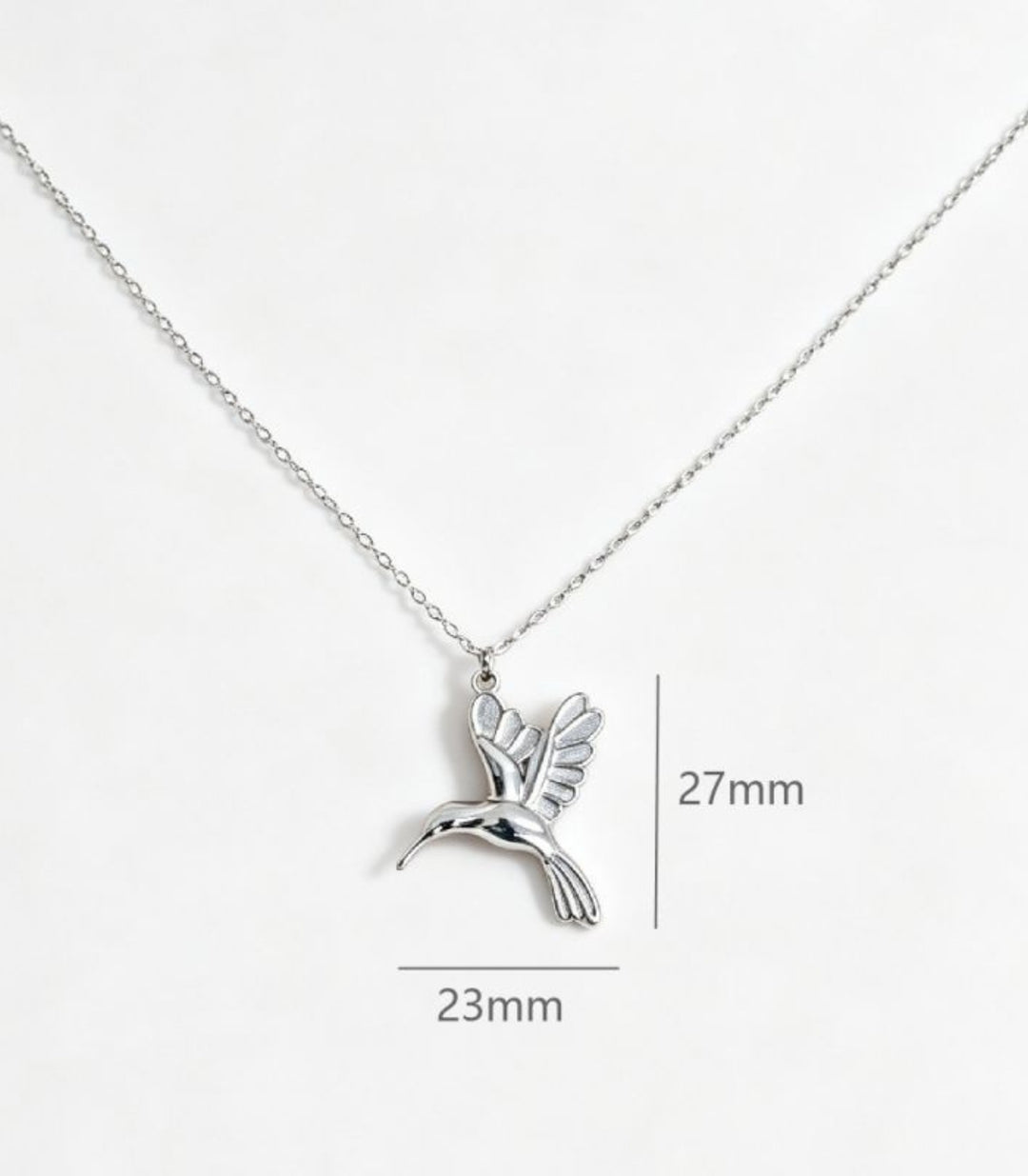 Collar Colibrí Plata