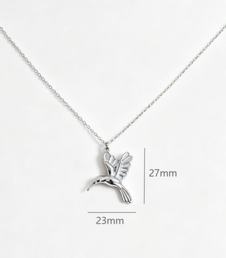 Collar Colibrí Plata
