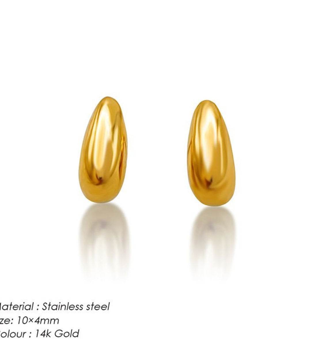 Aretes Mini Drop 18K