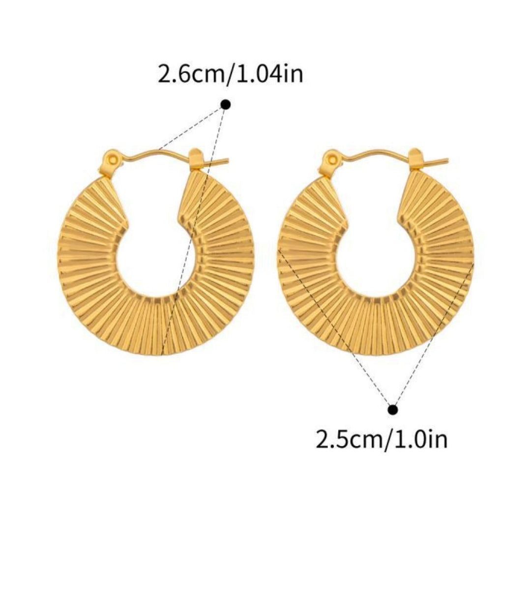 Aretes Geométric 18K