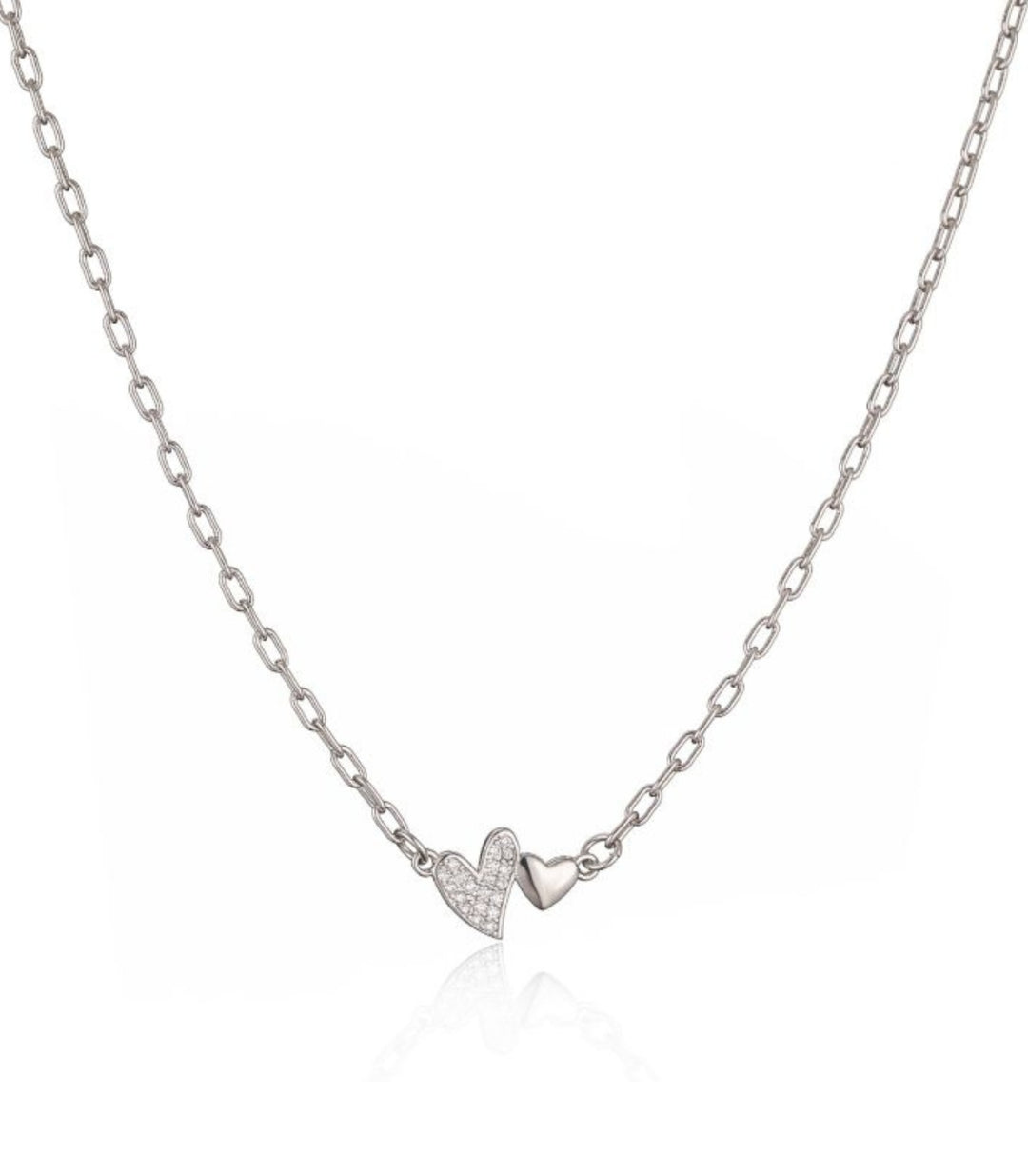 Collar Silver Diamond Love