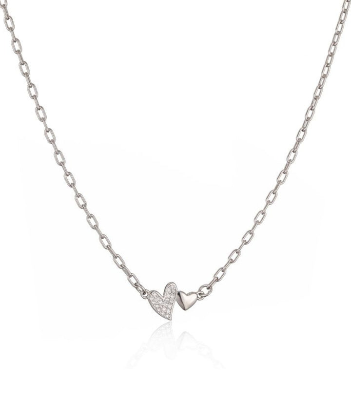 Collar Silver Diamond Love