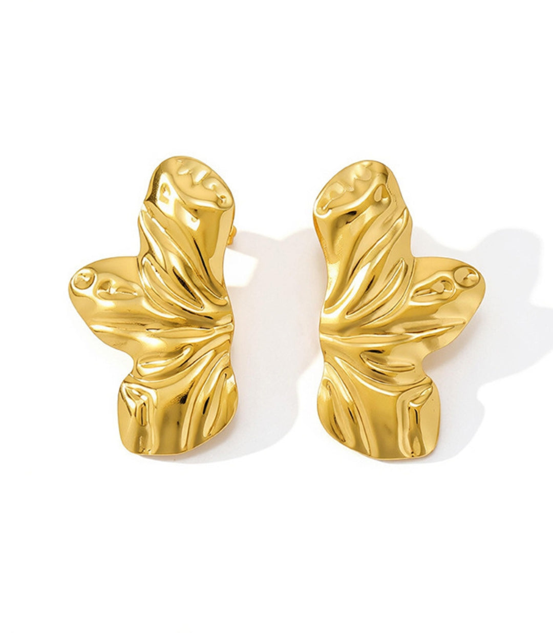 Aretes Three Leaf Flowers