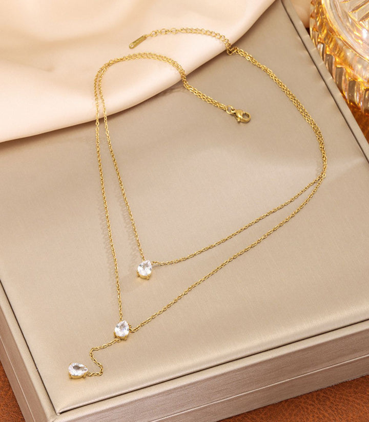 Collar Zirconia Doble Layer