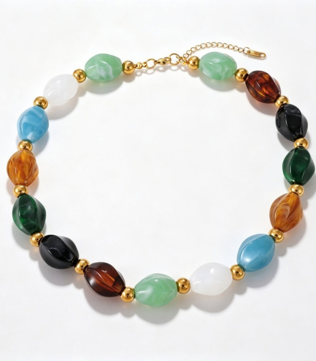 Collar Color Oval Beads
