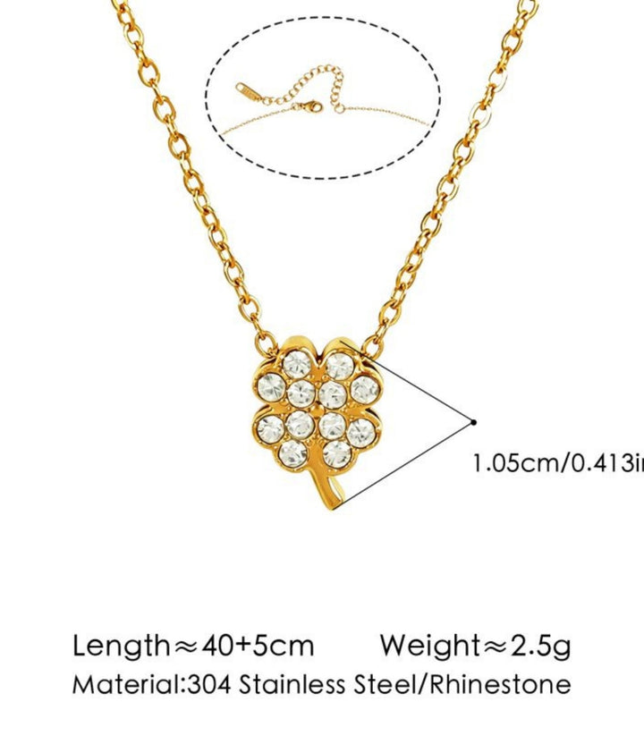 Collar Clover con Zirconias