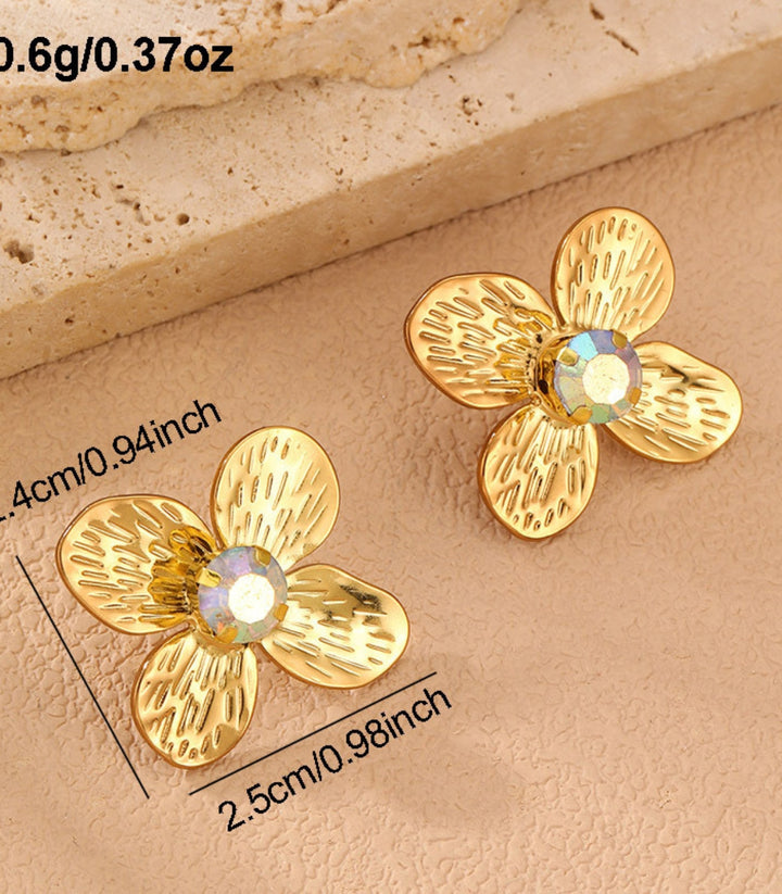Aretes Zircon Flower 2