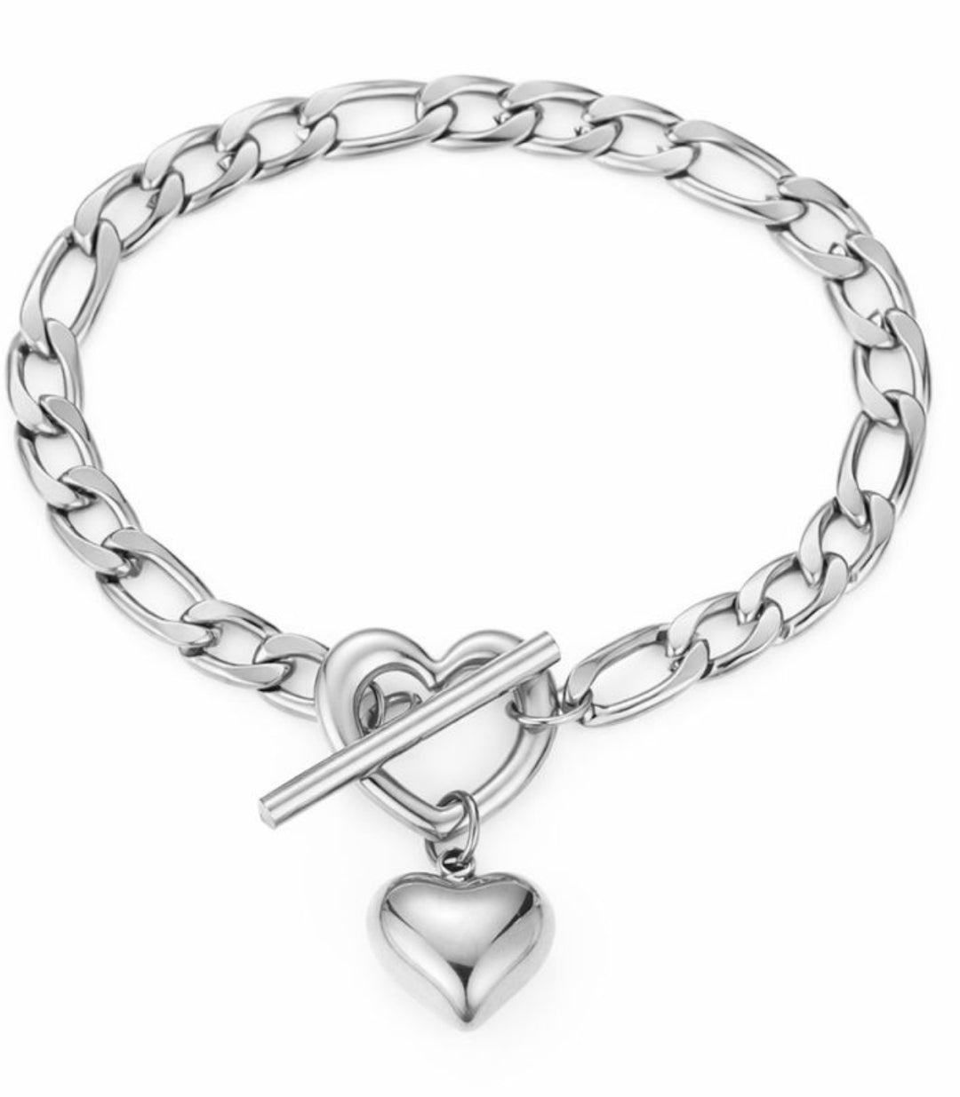 Brazalete silver heart