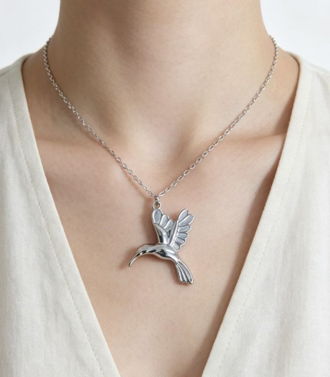 Collar Colibrí Plata