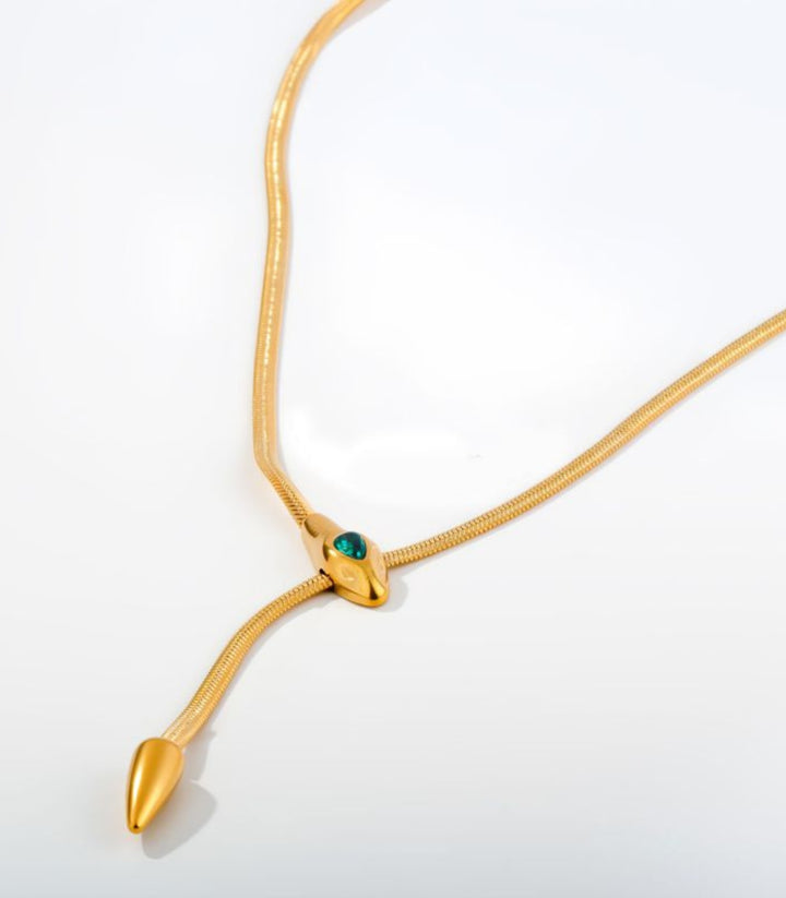 Collar Green Snake Chain