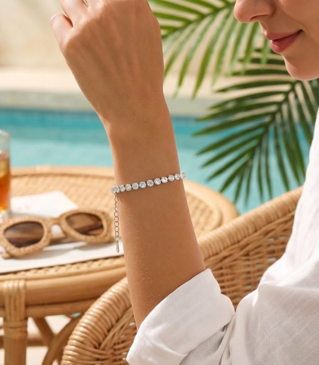 Brazalete Silver Full Diamond