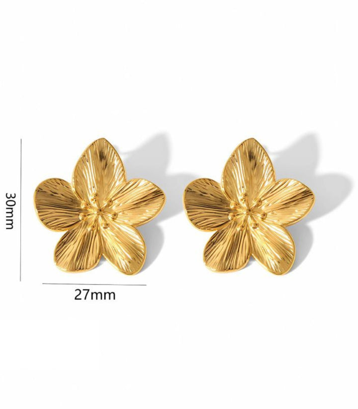 Aretes flor geométrica