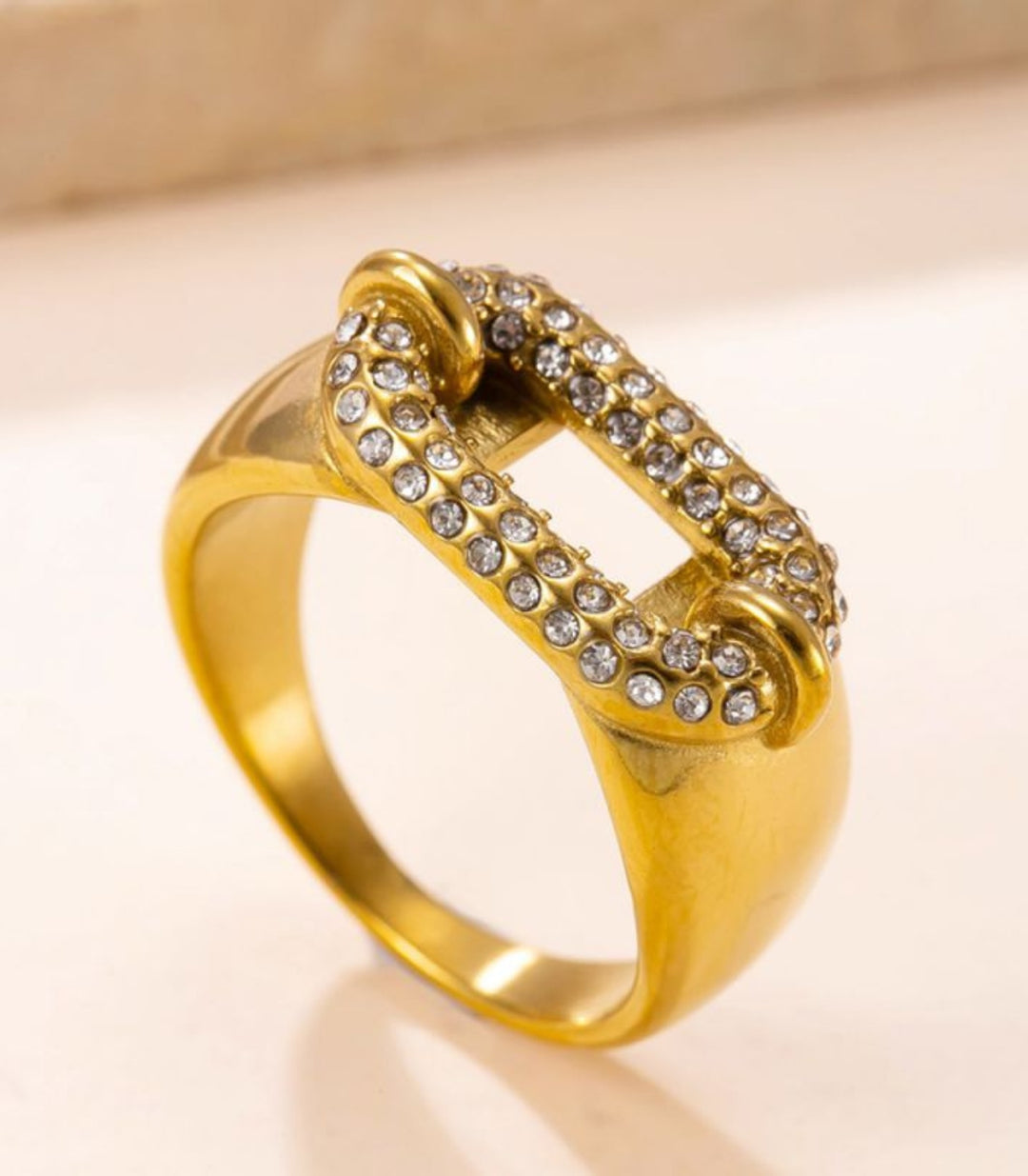 Anillo Chain Zircon 18K #7