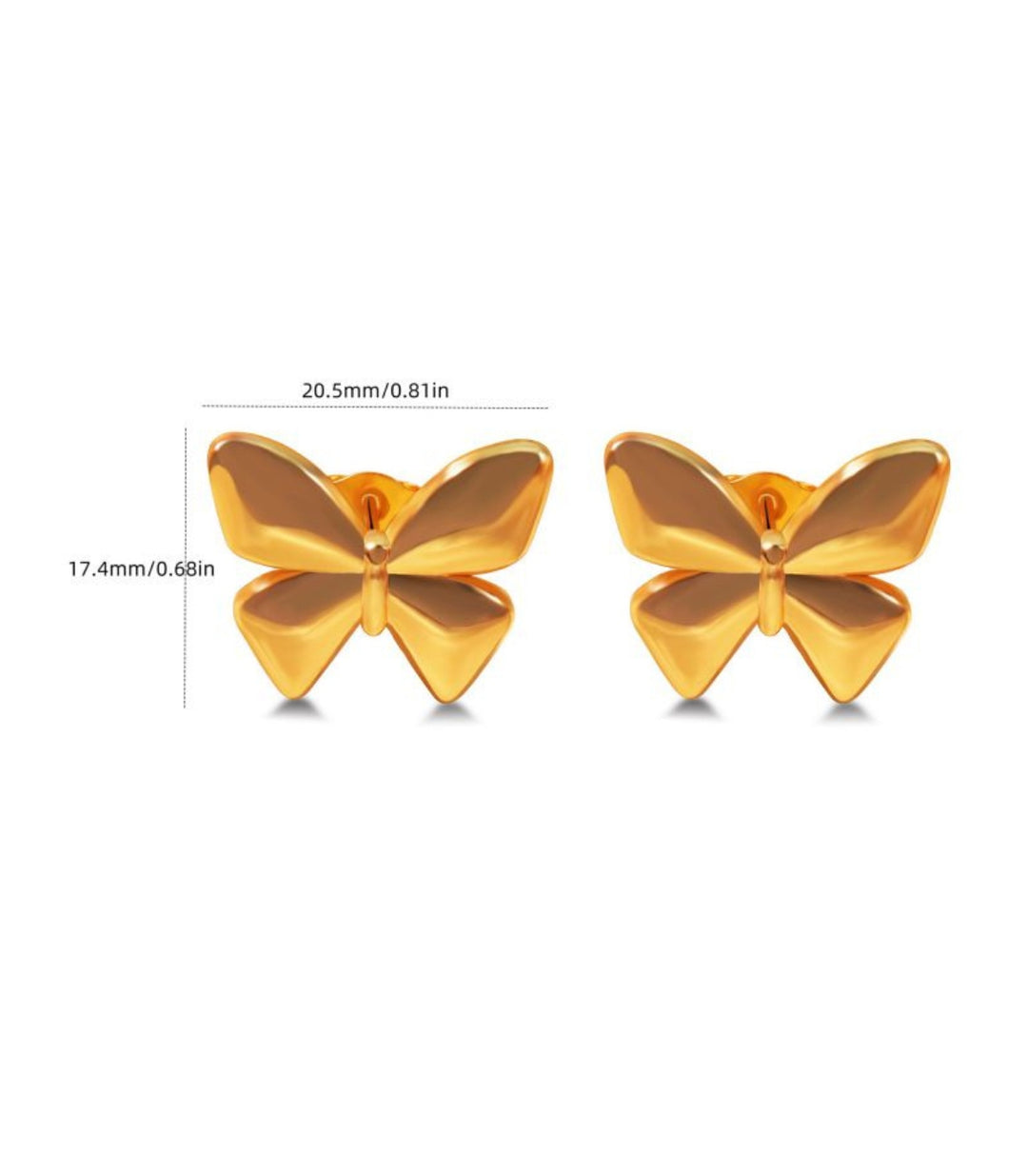 Aretes mariposa
